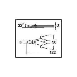 PM-251 szczypce tnące boczne 122mm 1,3mm do cięcia miedzianych przewodów Pro's Kit